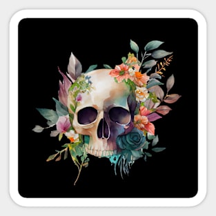 Flowery skeleton Sticker